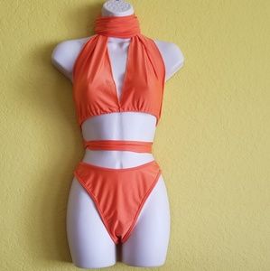 Sexy Orange Swimsuit